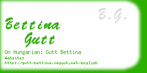 bettina gutt business card